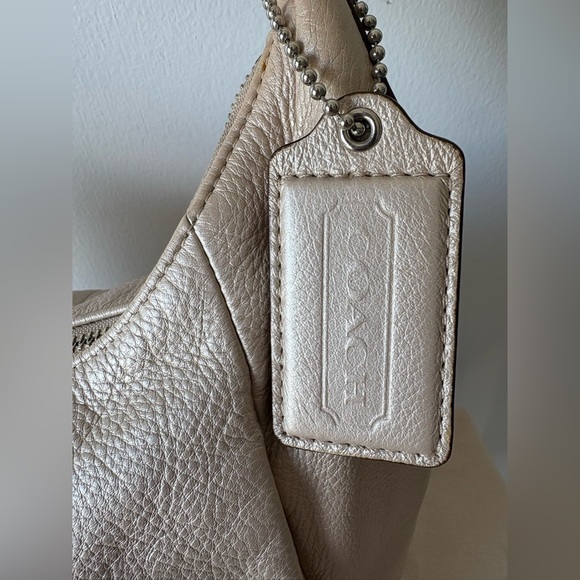 Coach Kristin Champagne Leather Hobo Shoulder Bag - Picture 3 of 16